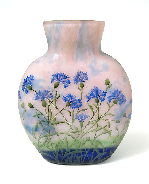 Daum Nancy, Cornflower Vase