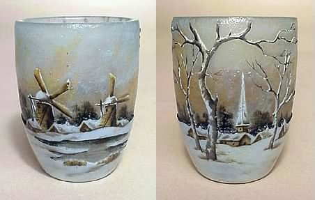 Daum Nancy, Dutch Winter Miniature Tumbler