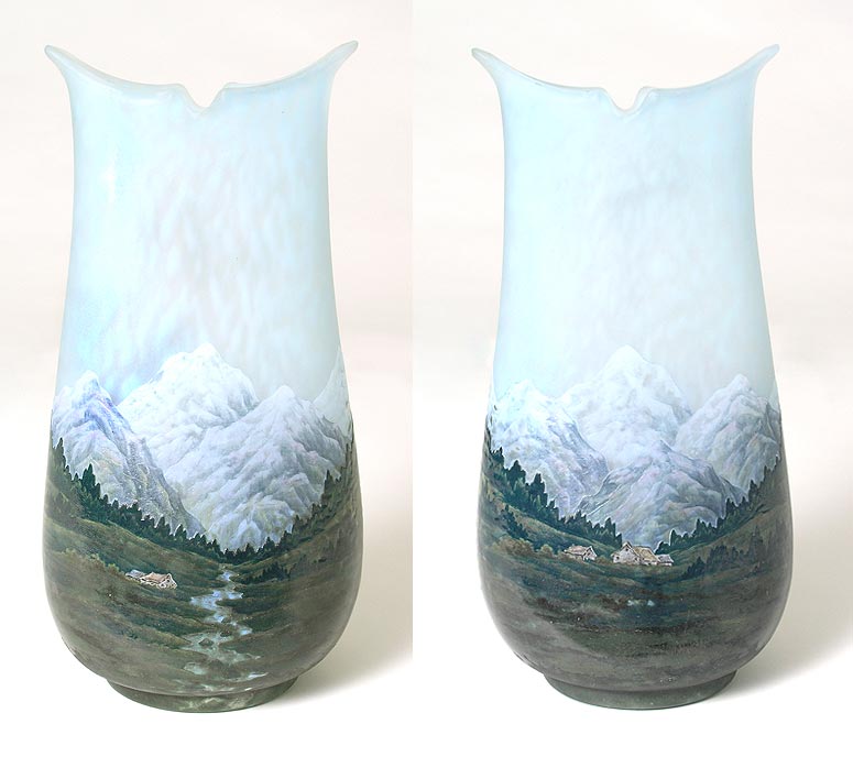 Daum Nancy, Alpine Scenic Vase