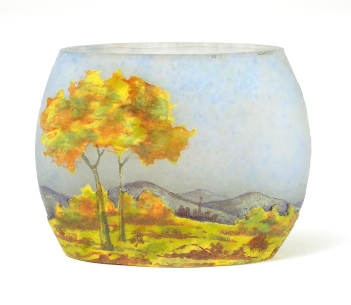 Daum Nancy, Spring Miniature Pillow Vase