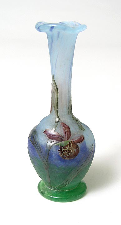Daum Nancy, Wild Orchids Vase