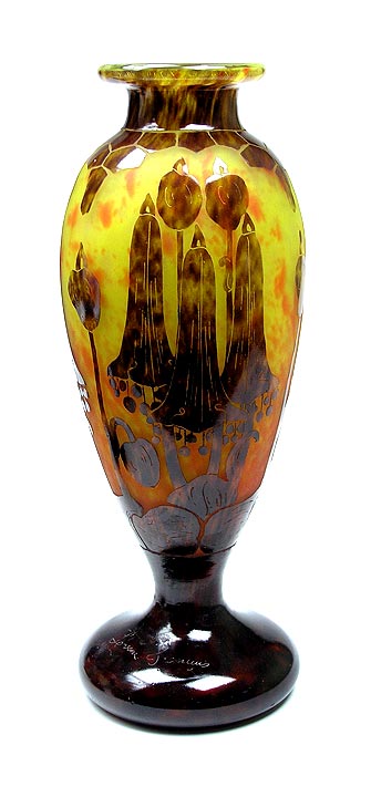 Le Verre Français, Campanules Vase