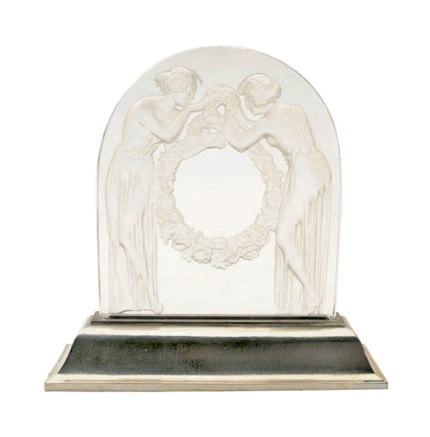 R. Lalique, Deux Figurines lamp