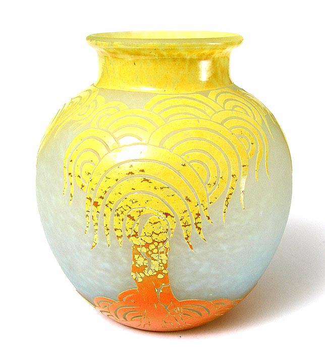 Palmiers Jaune Vase